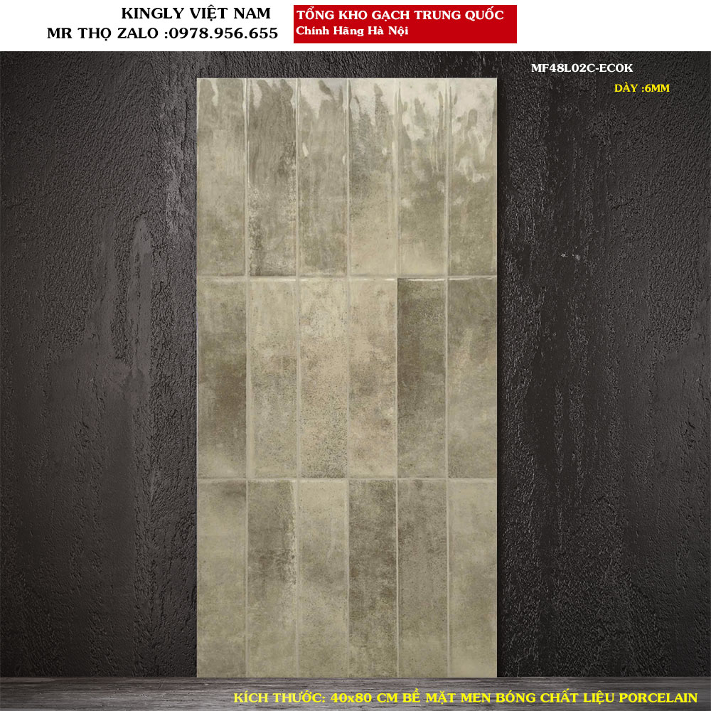 Gạch ốp tường Trung Quốc 40x80 MF48L02C